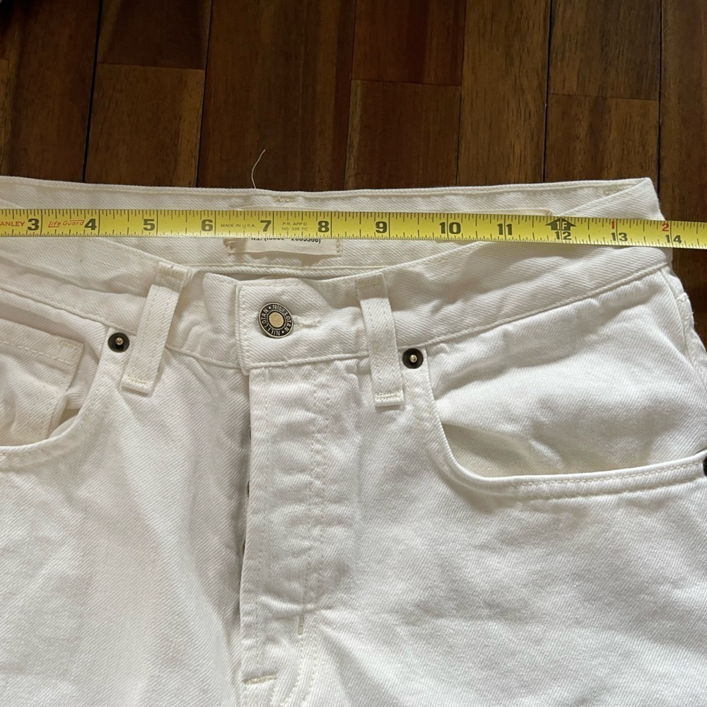 NILI LOTAN Juliet Cream wash button fly jeans - Picture 10 of 12